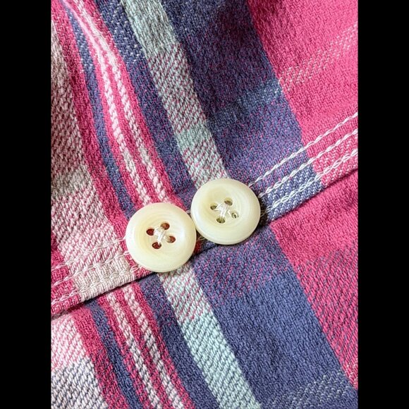 Polo Ralph Lauren Flannel Shirt XXL Mens Red Blue Plaid Front Pocket - Picture 7 of 7